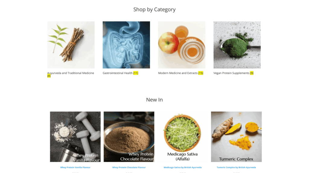 British Ayurveda storefront