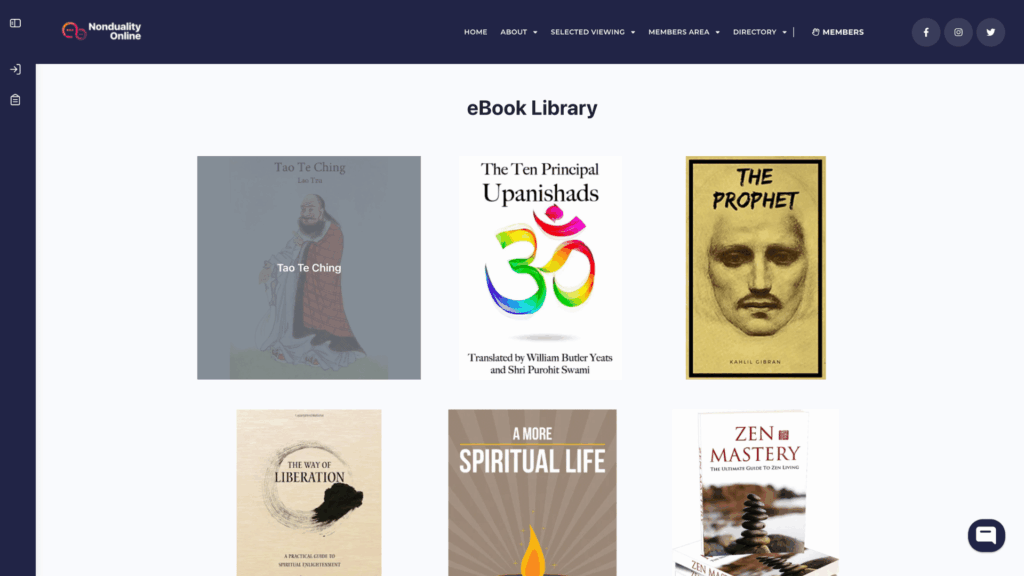 Nonduality Online community feed
