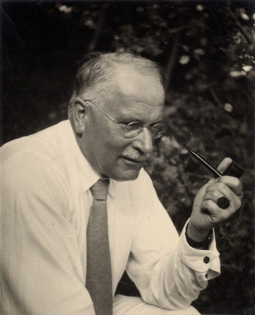Portrait evoking Carl Jung and the language of depth psychology